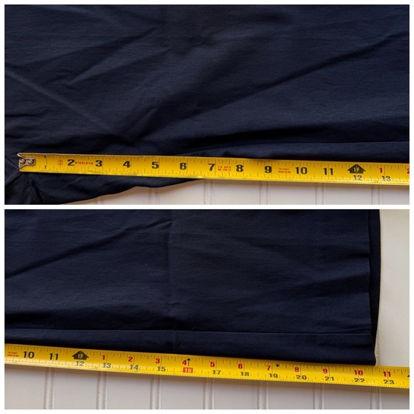 Chicos So Slimming Brigitte Straight Leg Ankle Cropped Pant Navy Blue Size 10 - Picture 5 of 9